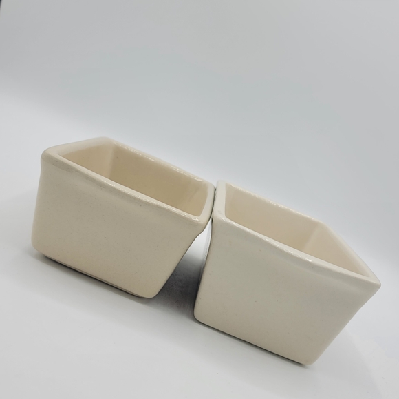 Nantucket Christmas Ceramic Mini Loaf Pans Vintage Ornaments & Santa Set of 2 - Picture 8 of 15